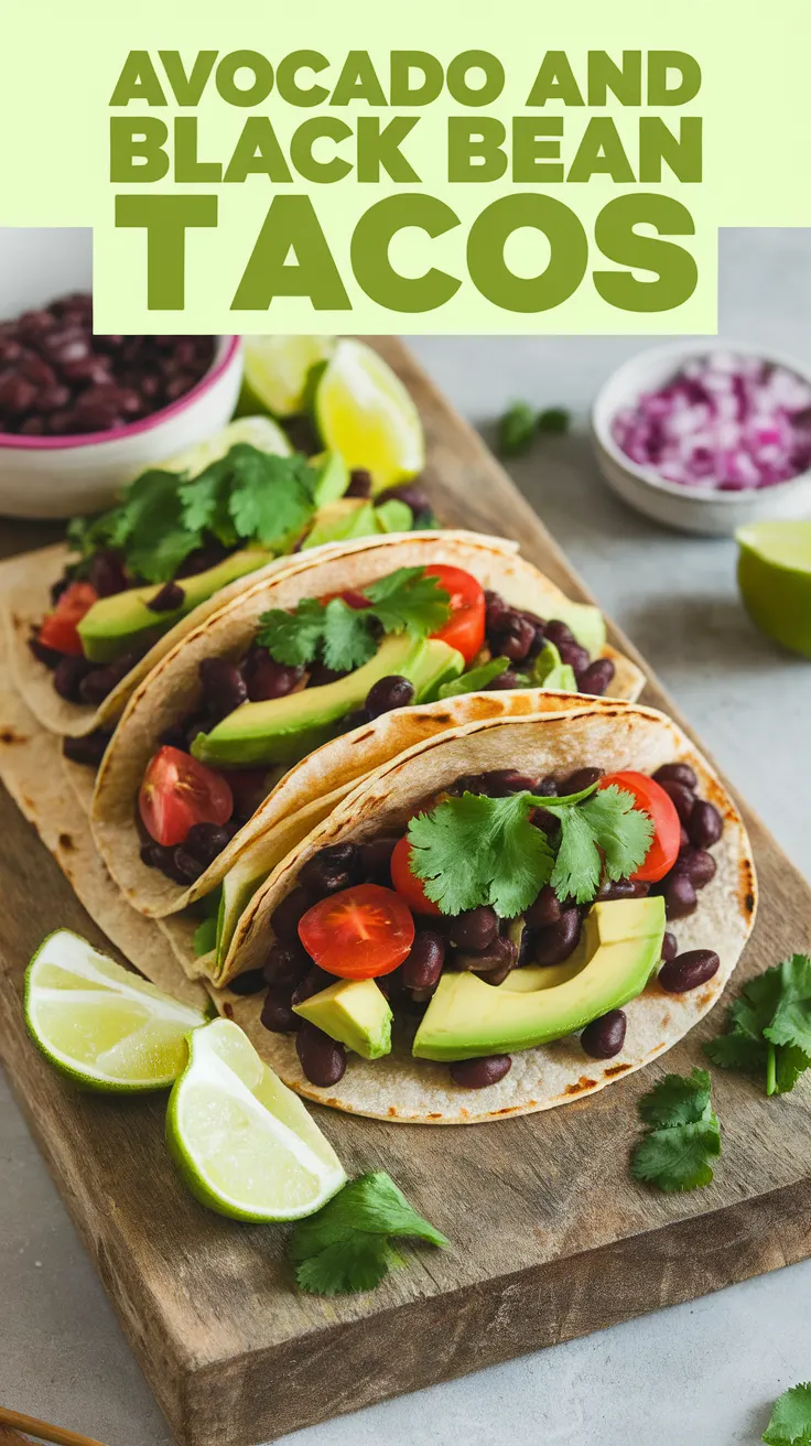Avocado and Black Bean Tacos