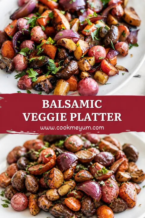 Balsamic Veggie Platter – Healthy and Quick Grilled