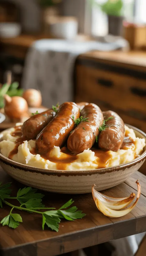 Bangers and Mash – Family Style