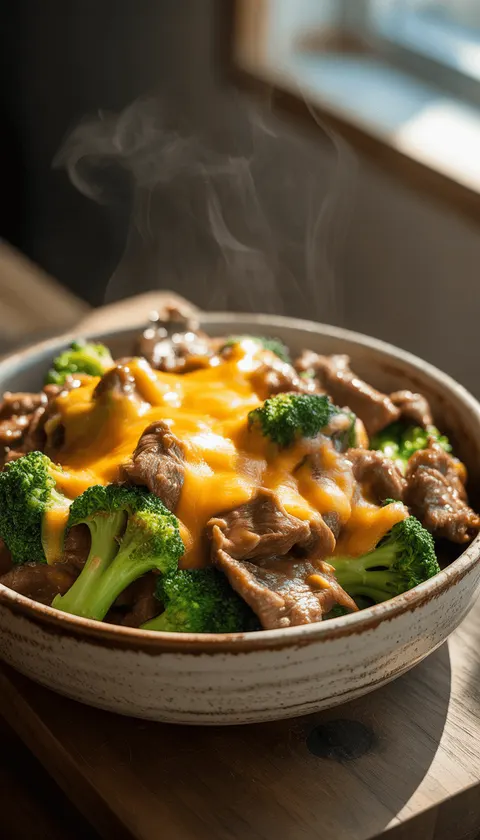Beef and Broccoli Stir-Fry with Extra Cheese