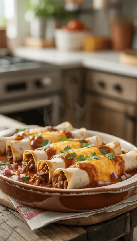 Beef Enchiladas – Family Style