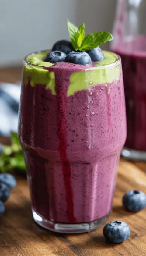 Blueberry Avocado Smoothie – Creamy, Healthy & Delicious!