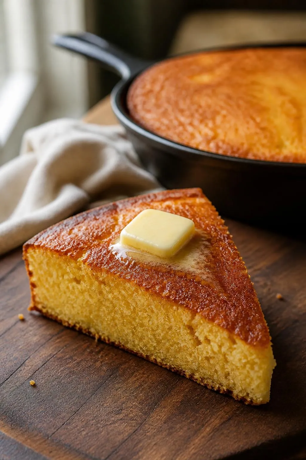 Cast Iron Skillet Cornbread – Perfectly Golden and Crispy