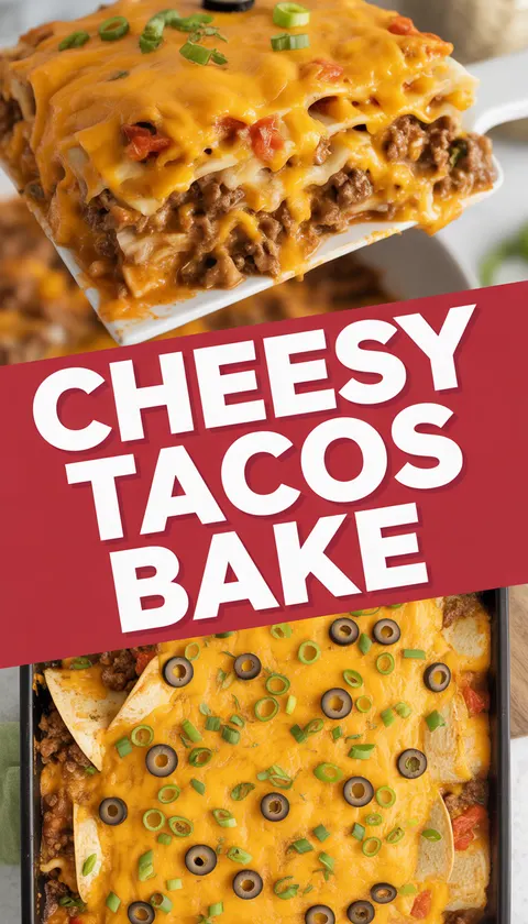 Cheesy Tacos Bake – A Family Favorite Taco Night Delight!