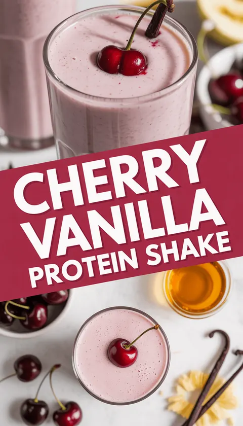 Cherry Vanilla Protein Shake – Healthy & Delicious!