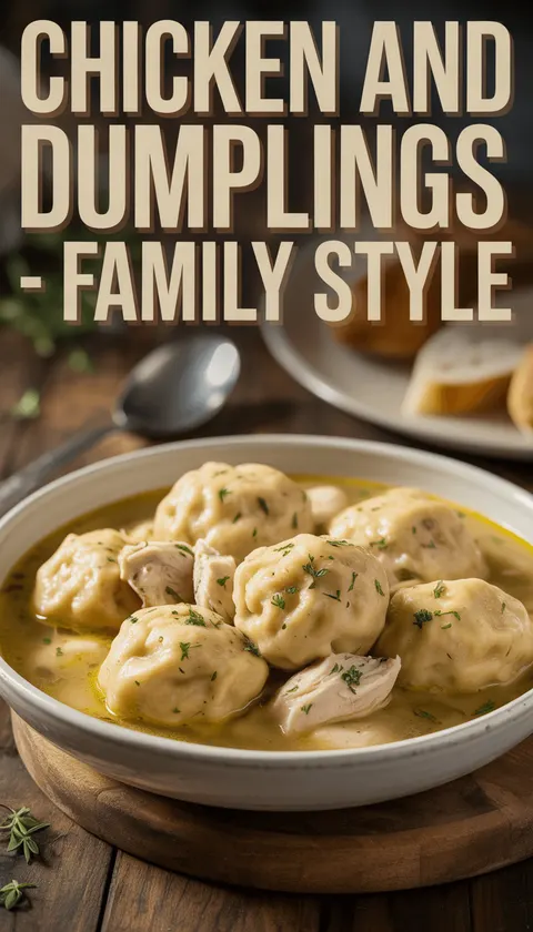 Chicken and Dumplings – Family Style