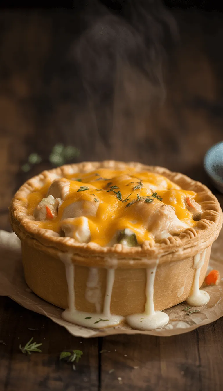 Chicken Pot Pie with Extra Cheese