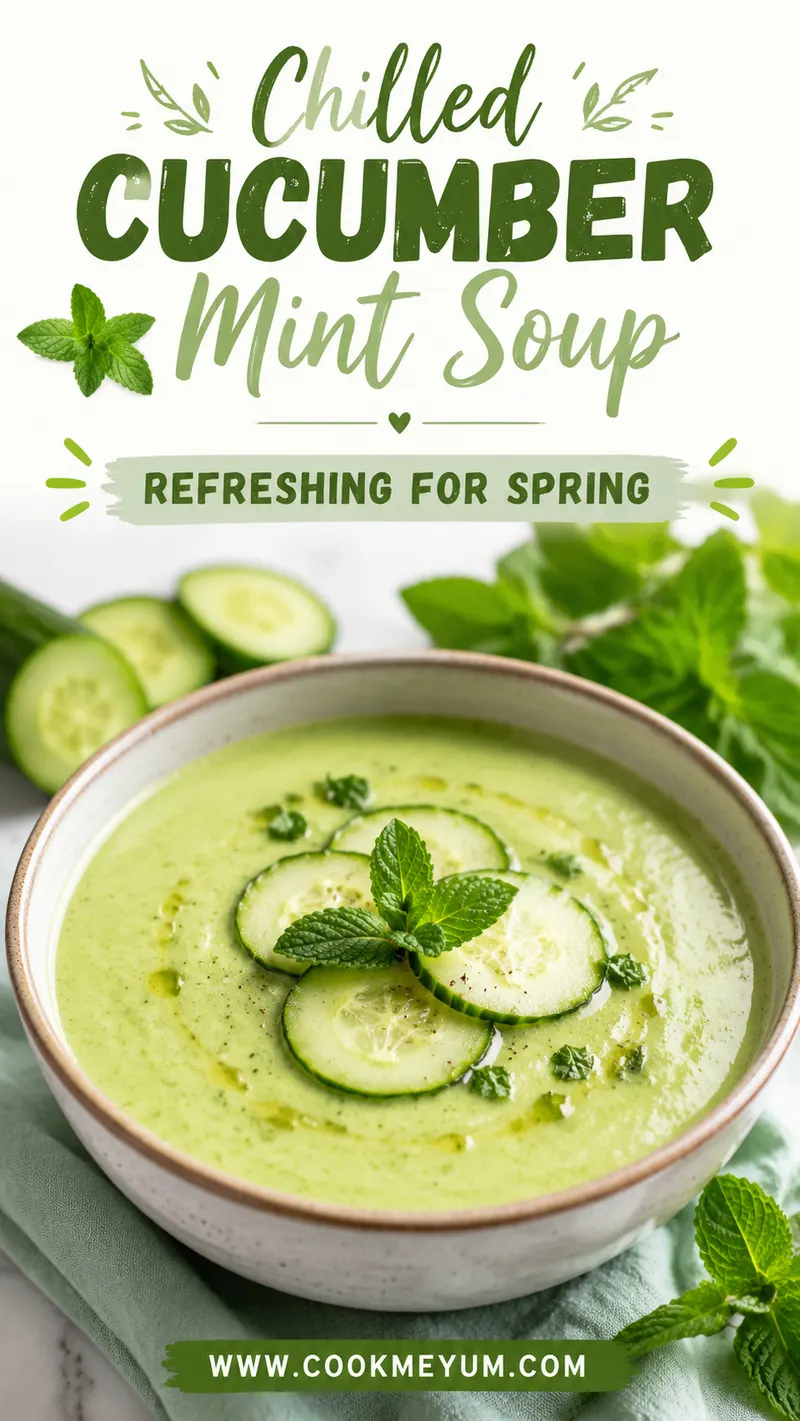 Chilled Cucumber Mint Soup – Refreshing for Spring