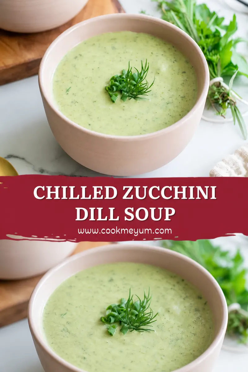 Chilled Zucchini Dill Soup – Easy and Refreshing