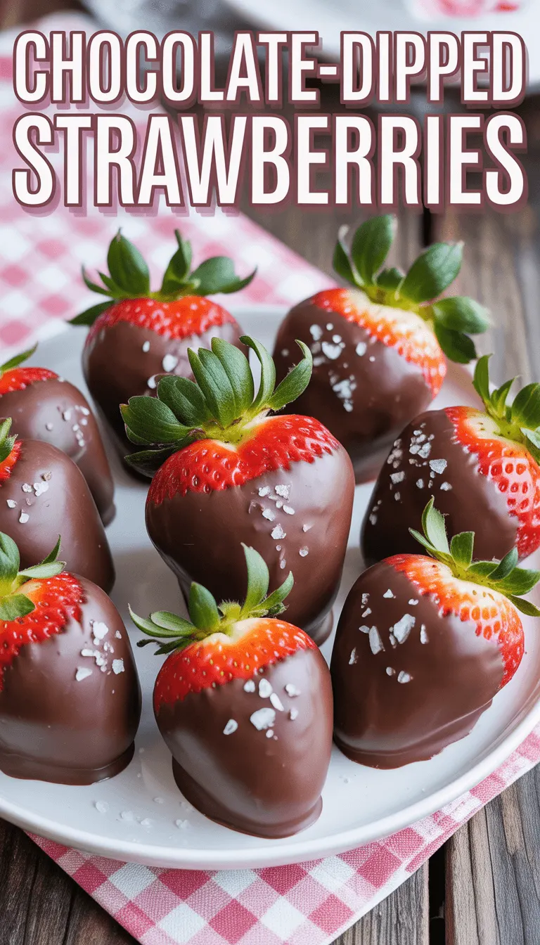 Chocolate-Dipped Strawberries with Sea Salt