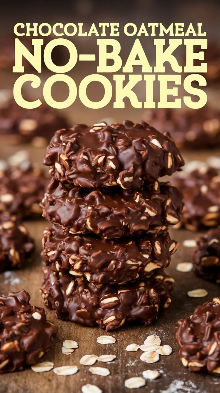 Chocolate Oatmeal No-Bake Cookies