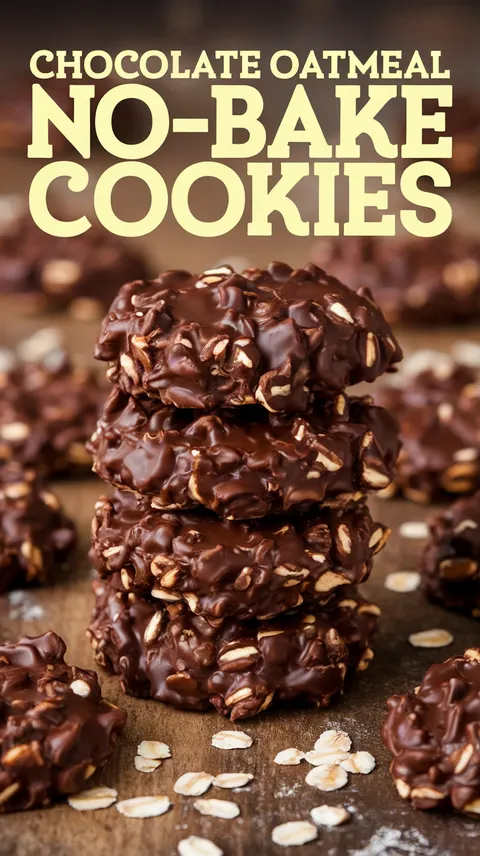 Chocolate Oatmeal No-Bake Cookies