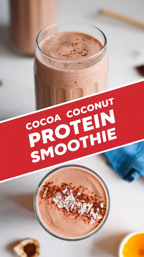 Cocoa Coconut Protein Smoothie