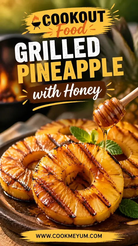 Cookout Food: Grilled Pineapple with Honey