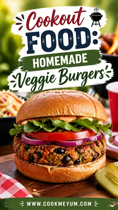 Cookout Food: Homemade Veggie Burgers