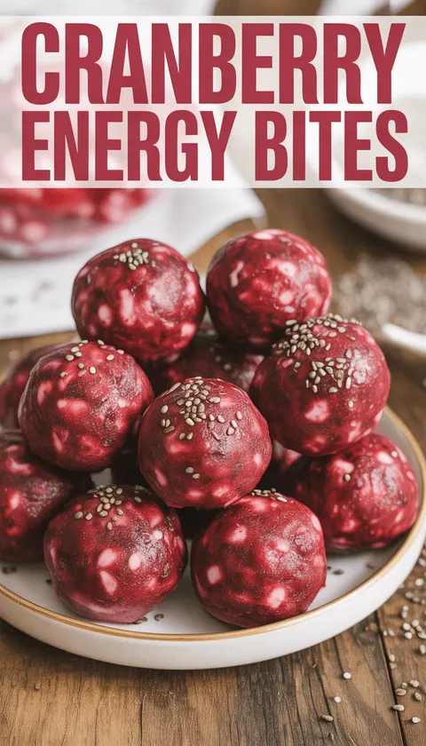 Cranberry Energy Bites – Quick & Nutritious Snack!
