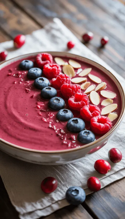 Cranberry Smoothie Bowl – Refreshing and Healthy!
