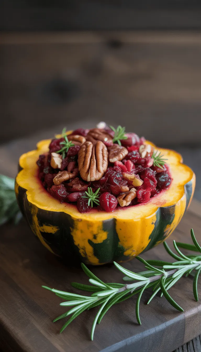 Cranberry Stuffed Acorn Squash – A Deliciously Festive Treat!