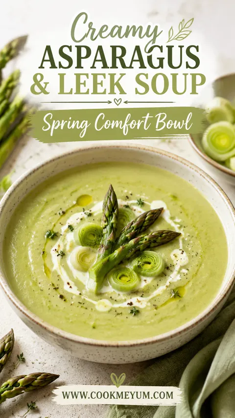 Creamy Asparagus & Leek Soup – Spring Comfort Bowl