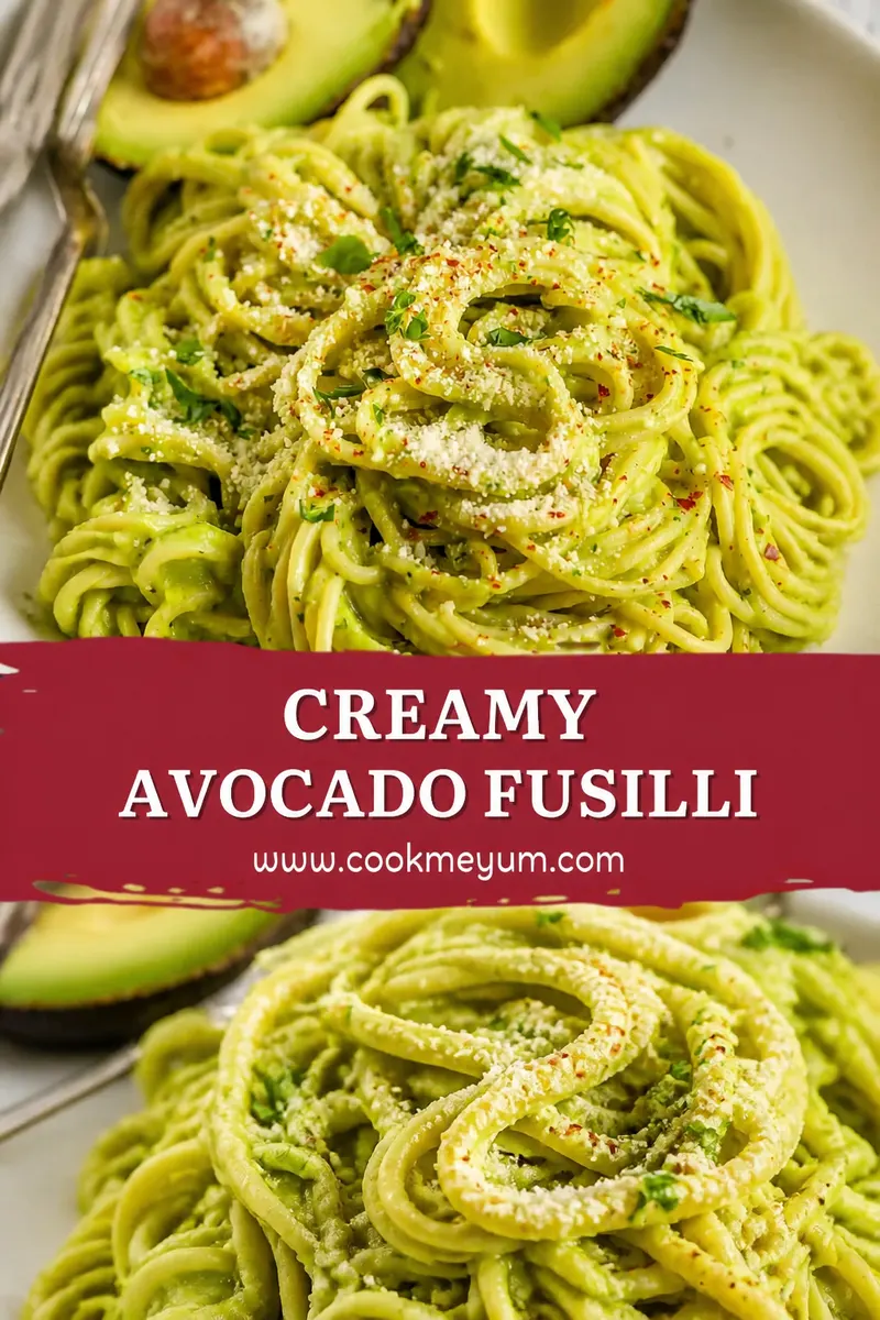 Creamy Avocado Fusilli – Fresh and Quick Summer Pasta