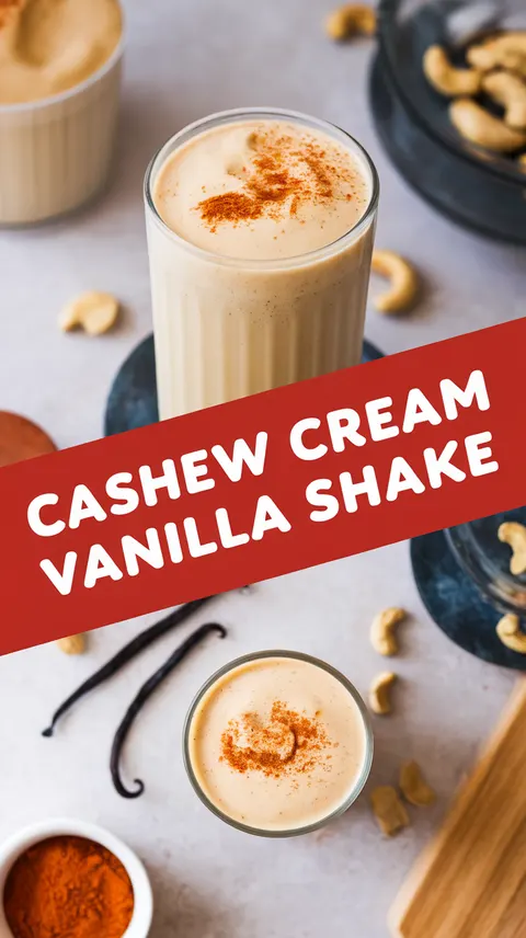 Creamy Cashew Cream Vanilla Shake – Deliciously Silky Smooth!