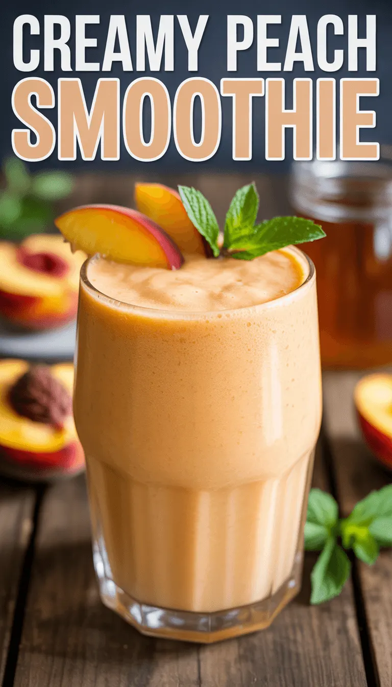 Creamy Peach Smoothie with Greek Yogurt – Refreshingly Delicious!