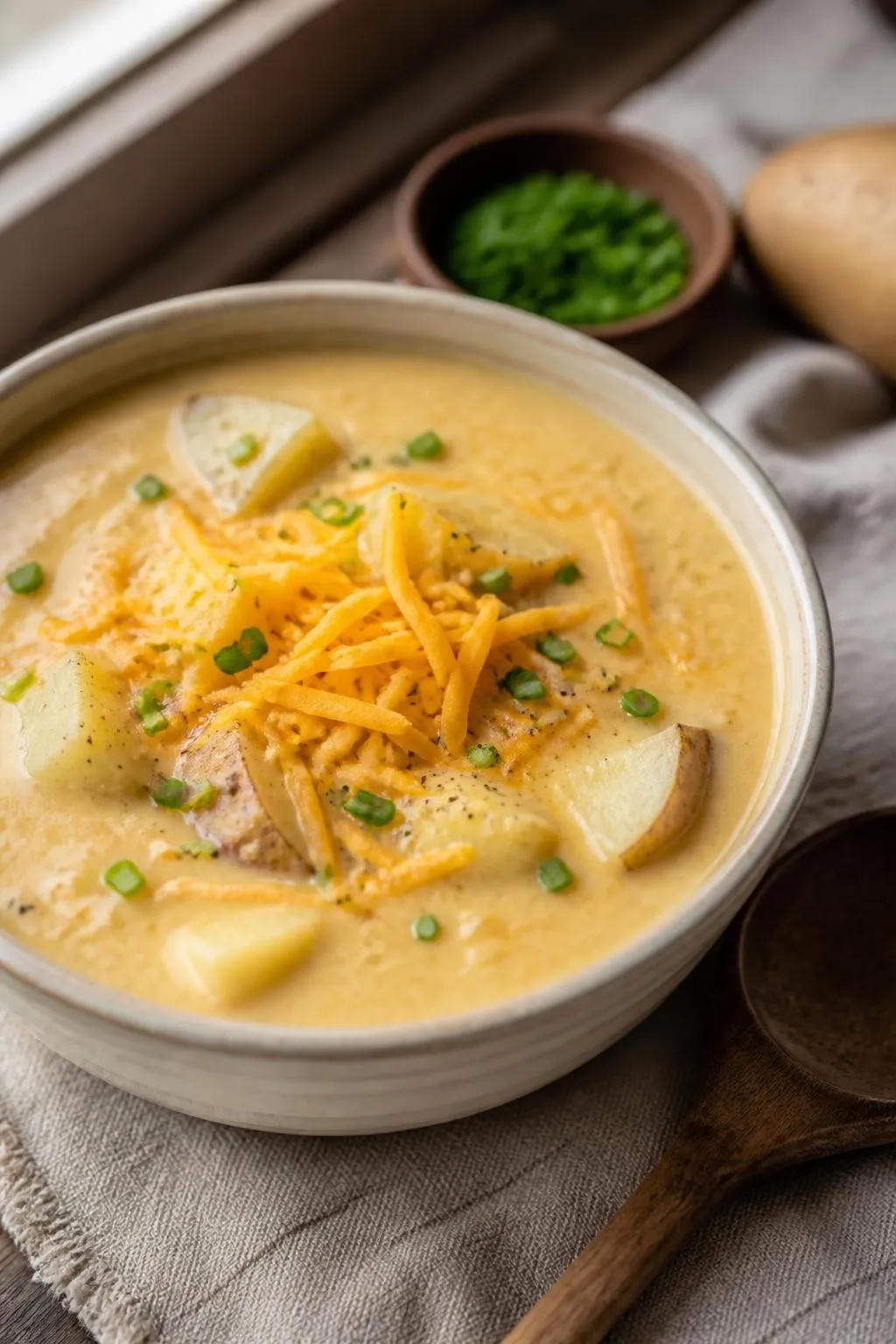 Crockpot Potato Soup – Creamy, Hands-Off and Hearty