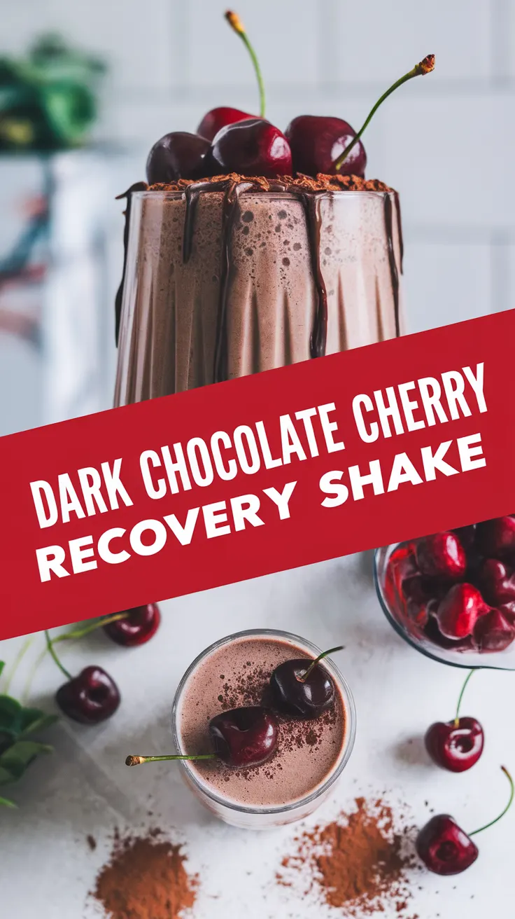 Dark Chocolate Cherry Recovery Shake