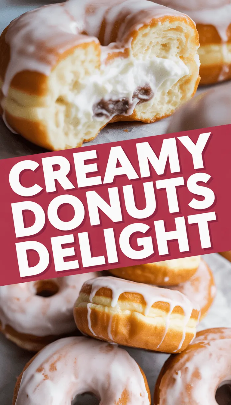 Decadent Creamy Donuts Delight