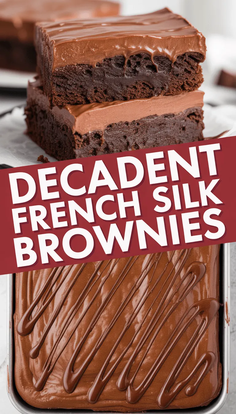 Decadent French Silk Brownies – Rich, Creamy & Absolutely Irresistible!