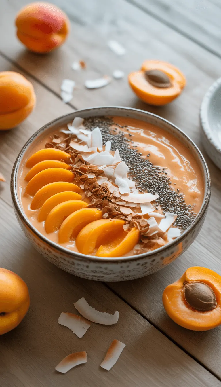 Delicious Apricot Smoothie Bowl – A Perfect Refreshing Treat!