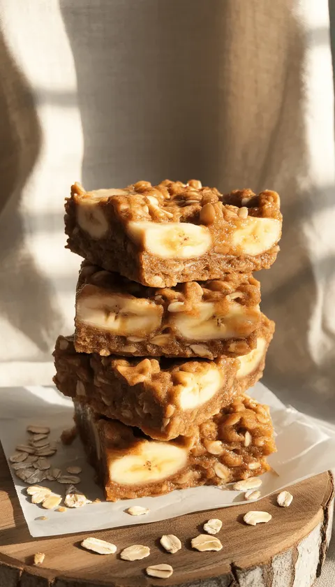 Delicious Banana and Honey Oat Bars – Healthy and Easy Snack!