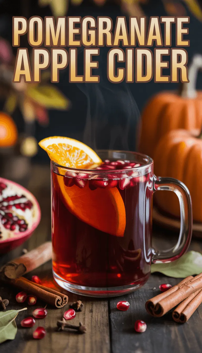 Delicious Homemade Pomegranate Apple Cider – Perfectly Spiced!