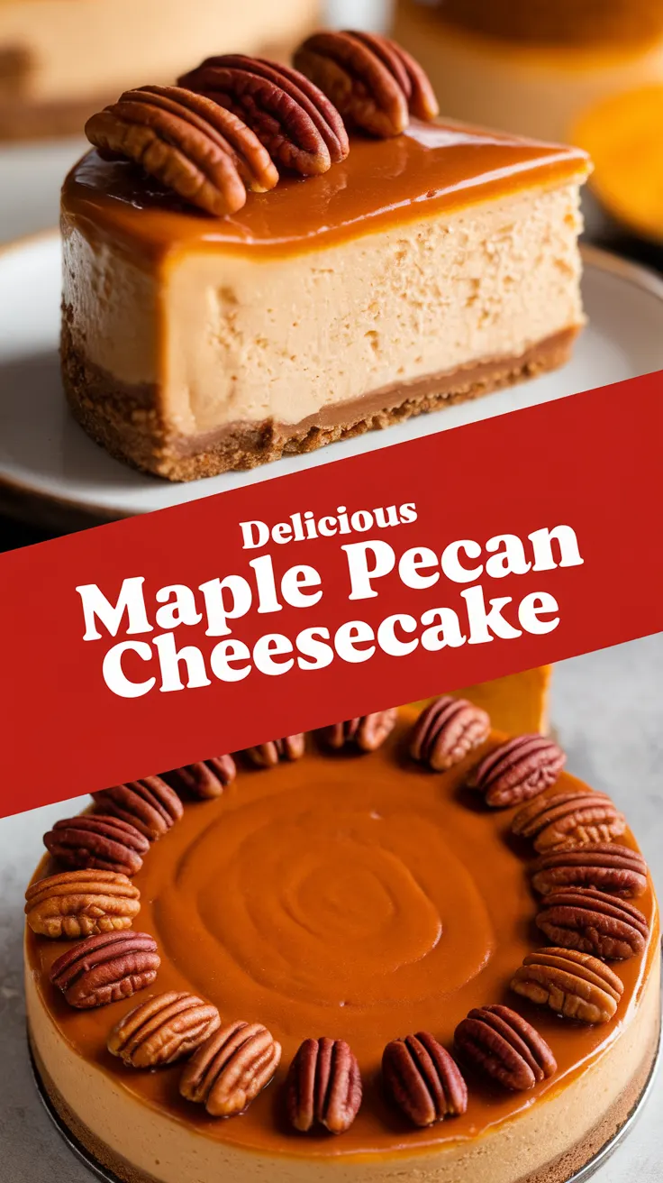Delicious Maple Pecan Cheesecake Recipe – A Perfect Fall Dessert!