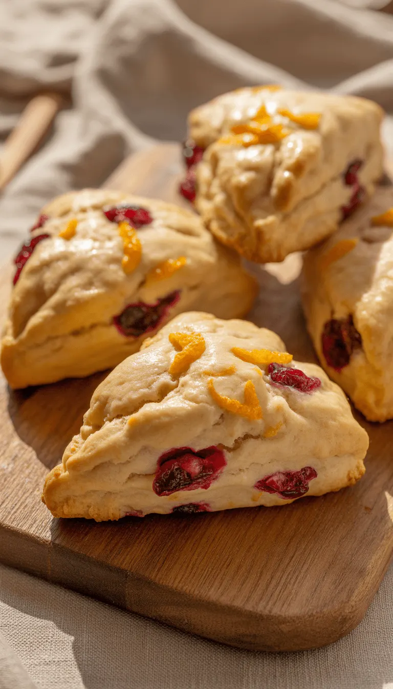 Delicious Orange Cranberry Scones – A Perfect Morning Treat!