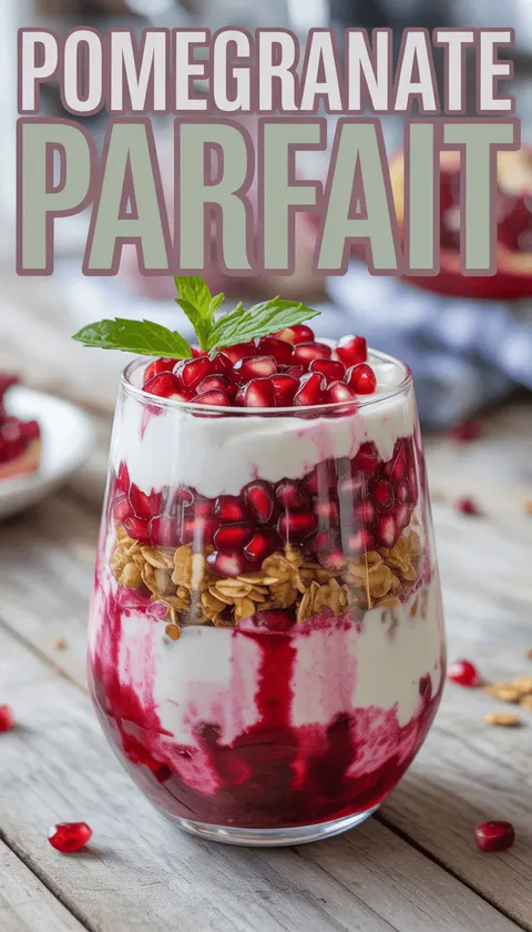 Delicious Pomegranate Parfait – A Refreshing Layered Delight!