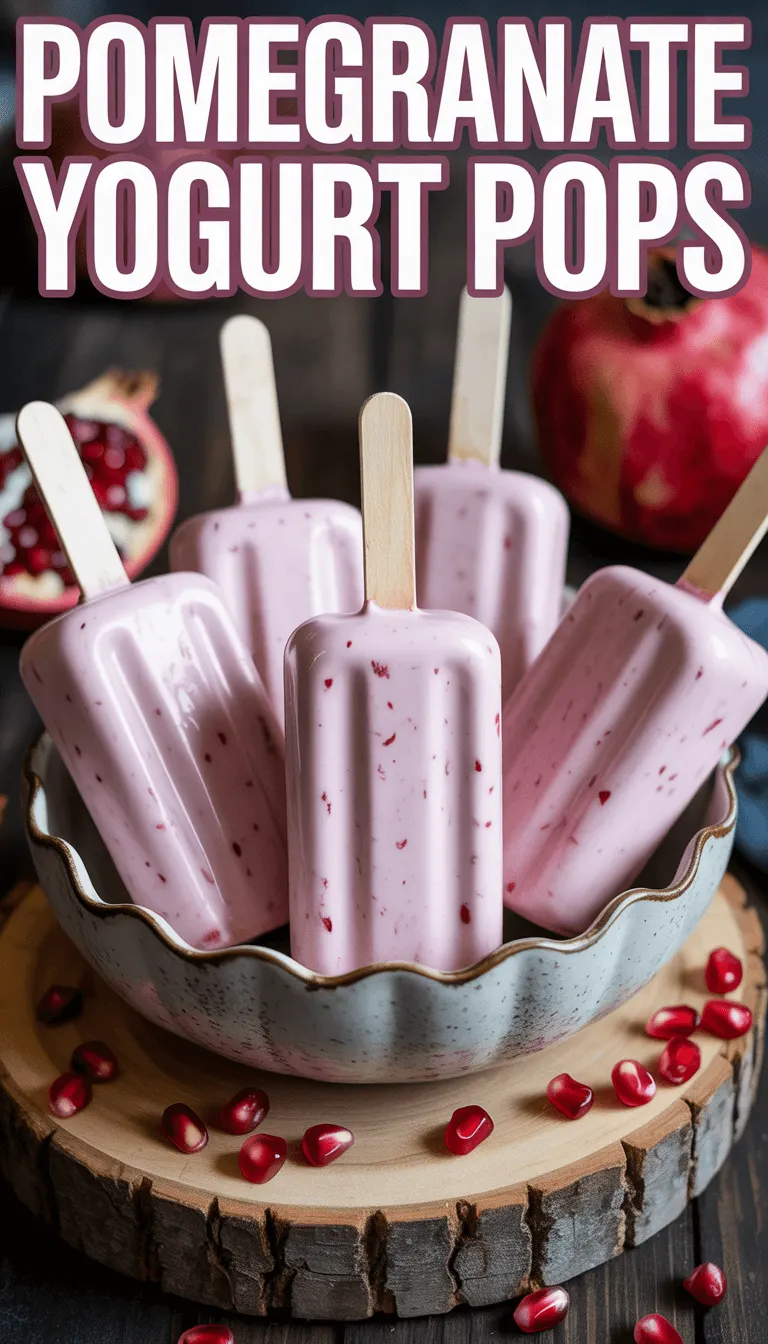 Delicious Pomegranate Yogurt Pops – A Refreshing Summer Treat!
