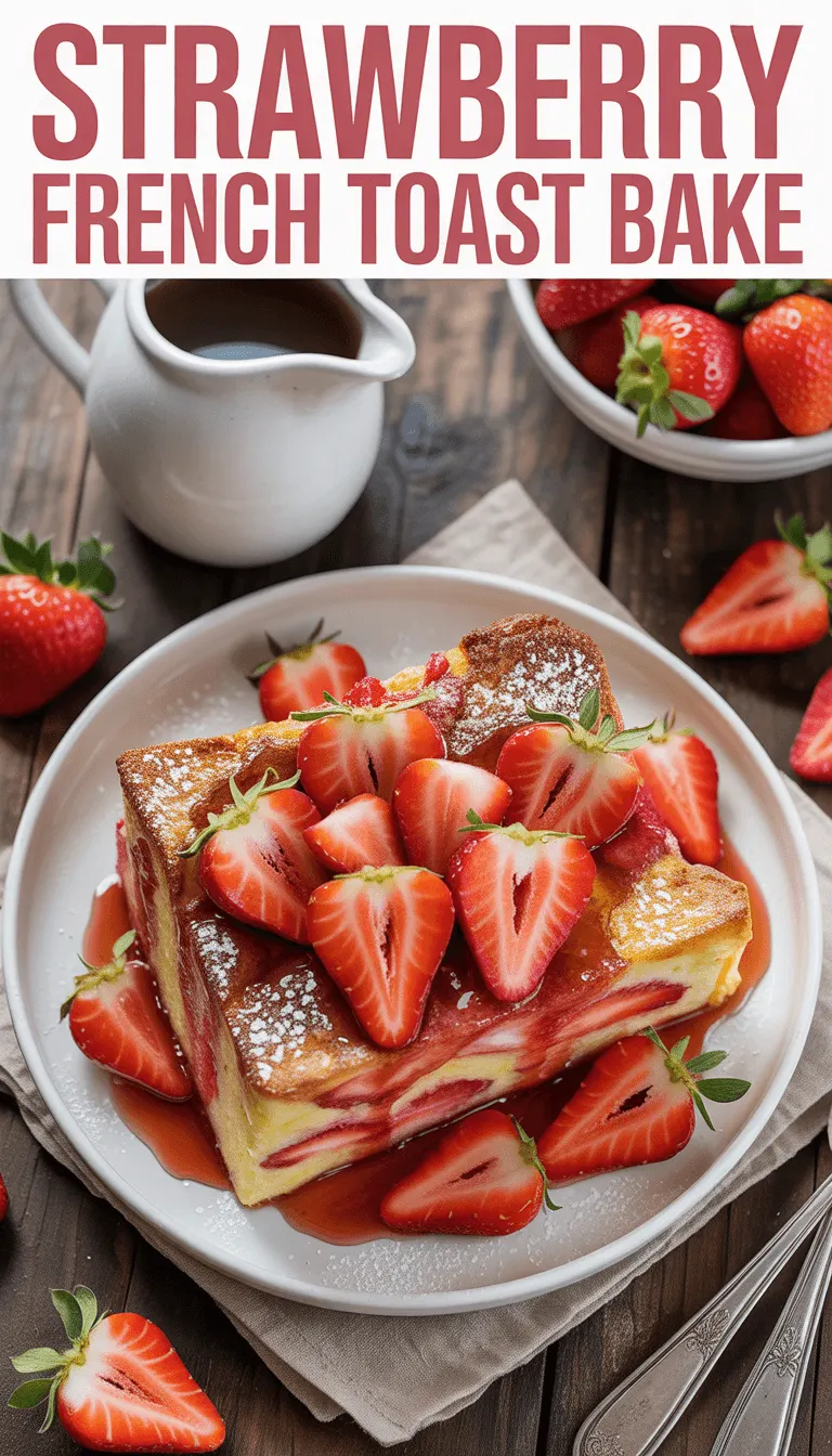 Delicious Strawberry French Toast Bake – Perfect for Brunch!