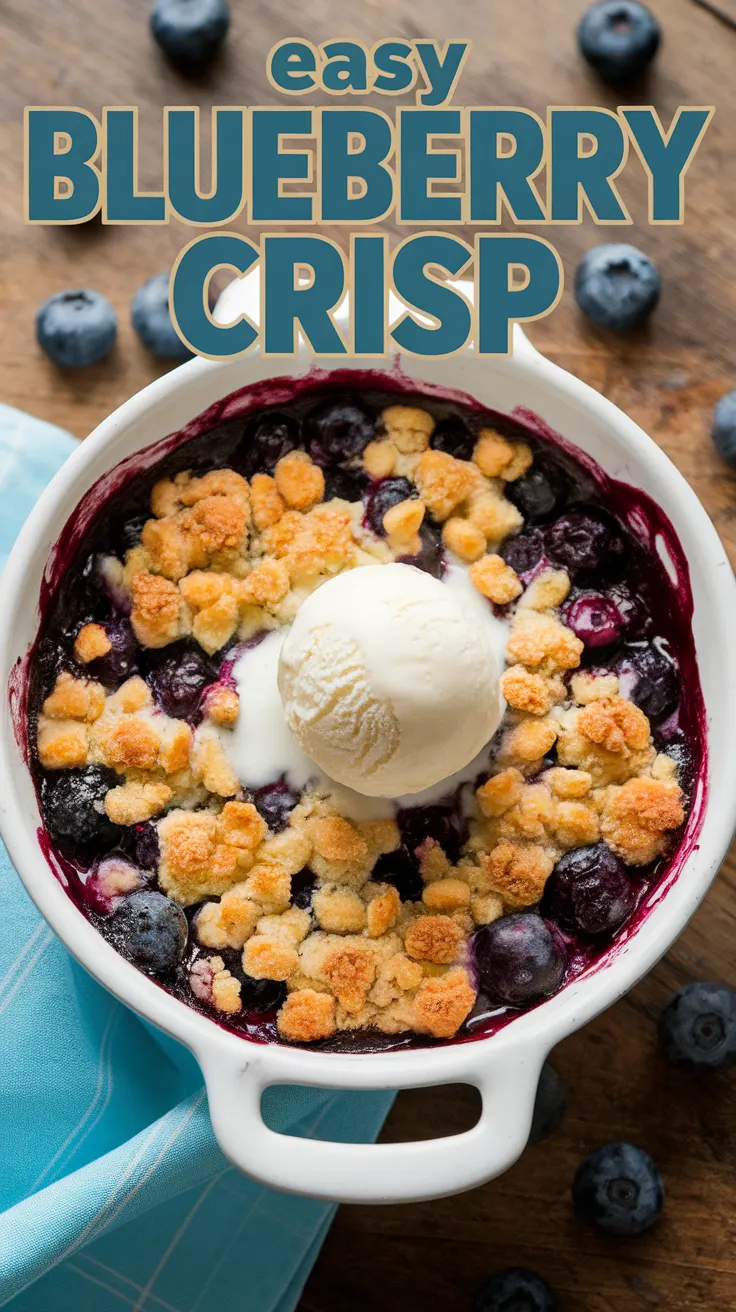 Easy Blueberry Crisp