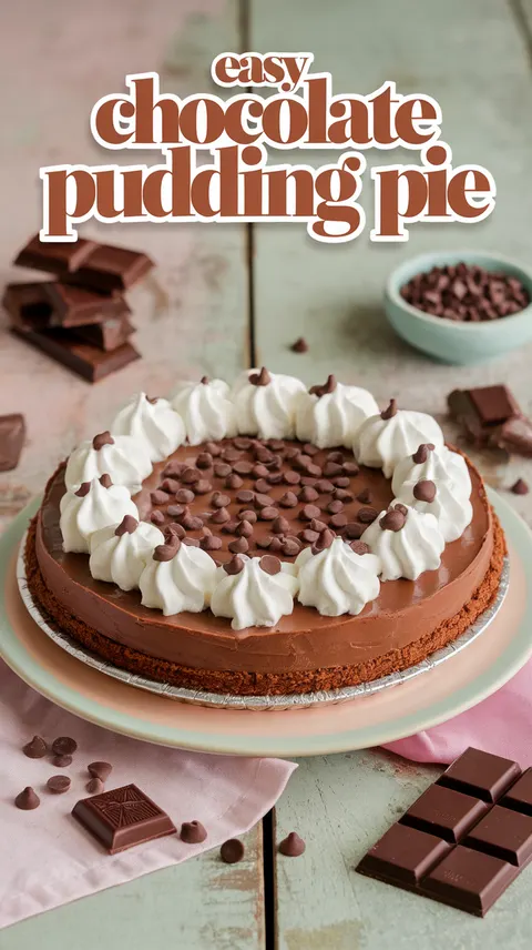 Easy Chocolate Pudding Pie