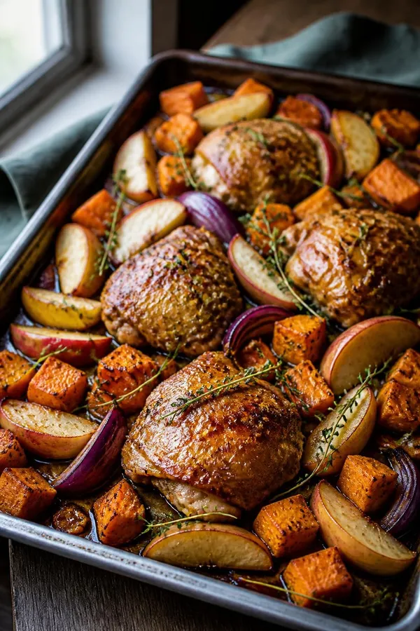 One-Pan Apple Chicken Thighs – Easy Fall Dinner in 40 Minutes