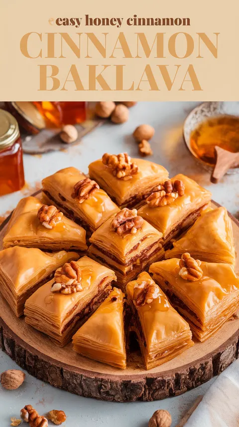 Easy Honey Cinnamon Baklava