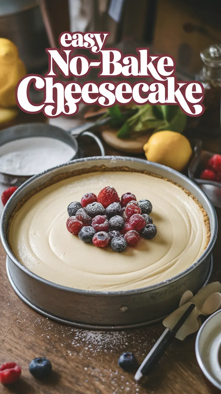 Easy No-Bake Cheesecake