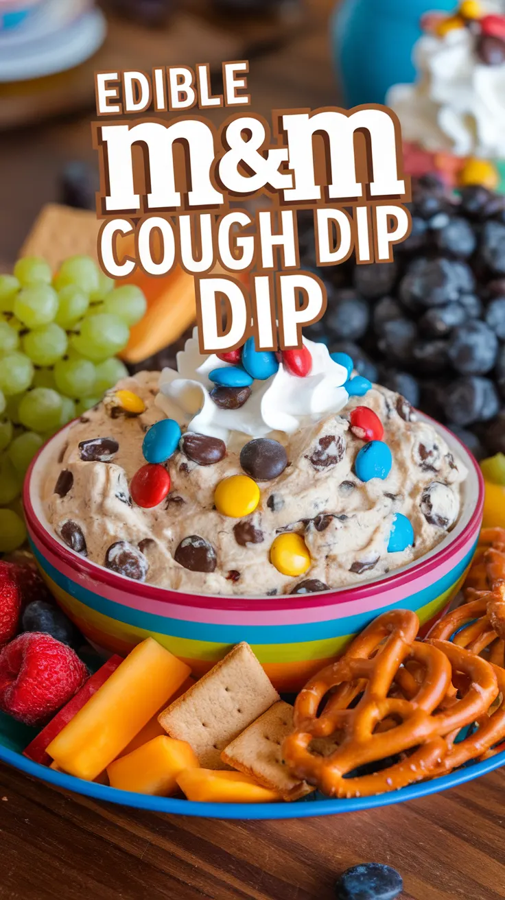Edible M&M Cookie Dough Dip