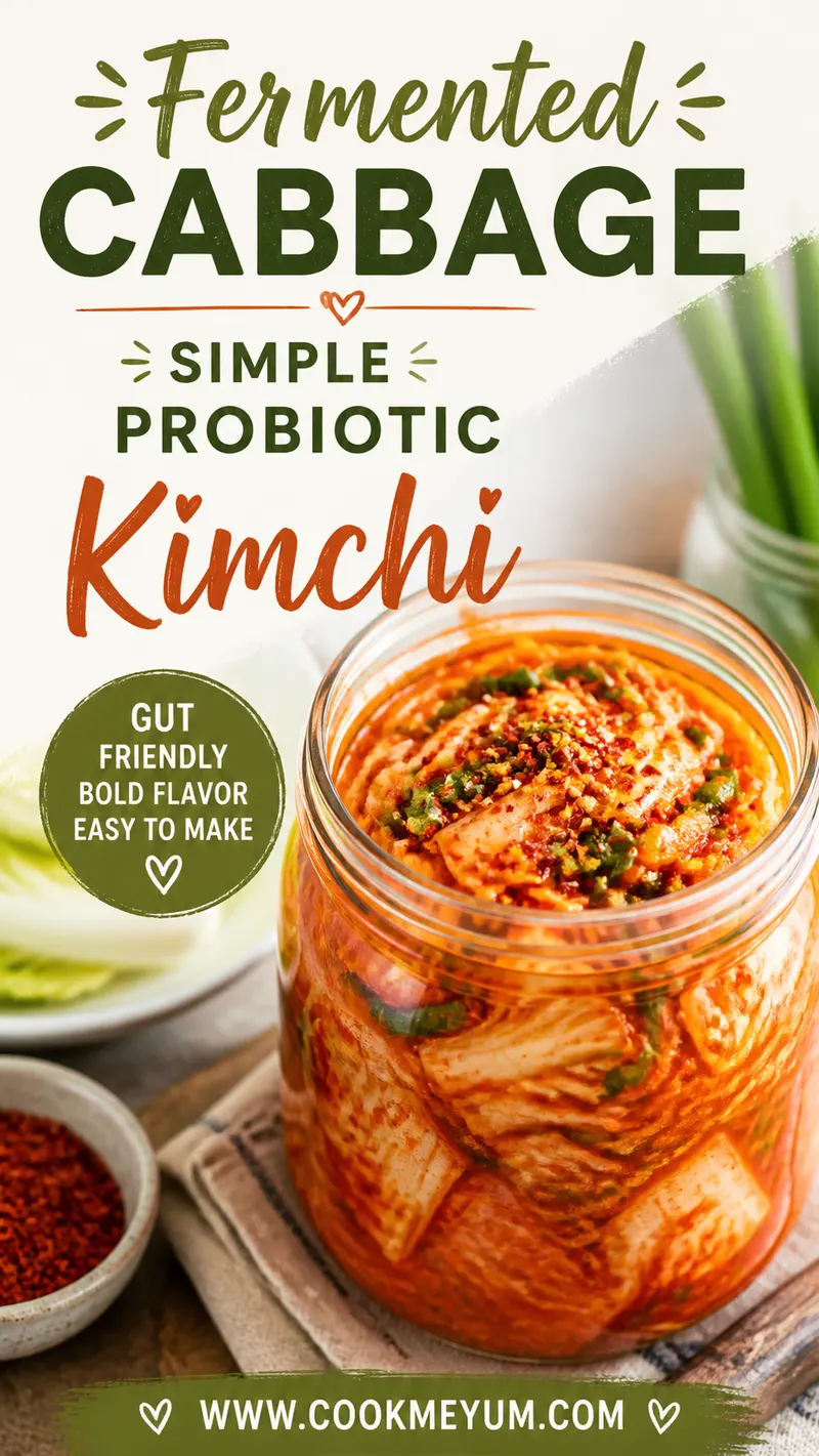 Fermented Cabbage: Simple Probiotic Kimchi
