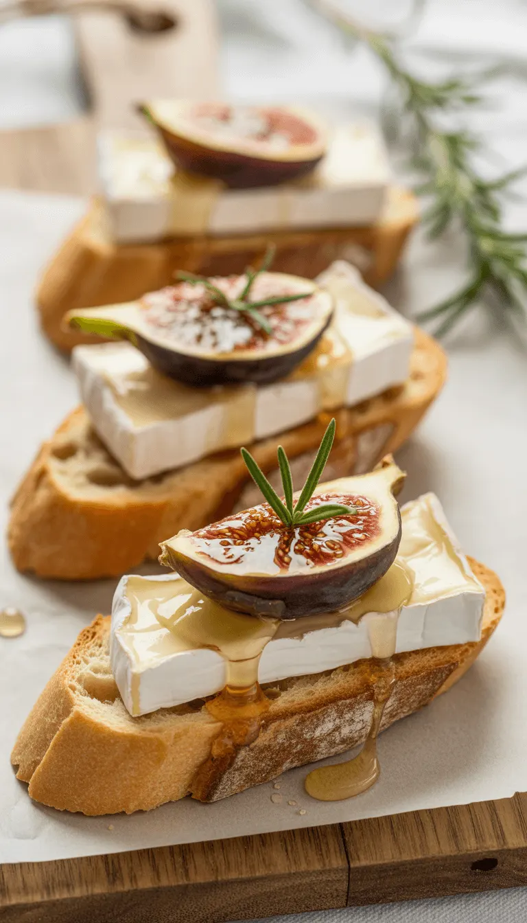 Fig and Brie Crostini – A Sweet and Savory Delight!