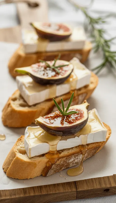 Fig and Brie Crostini – A Sweet and Savory Delight!