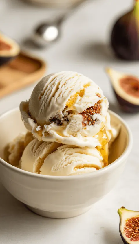 Fig and Honey Ice Cream – Luxuriously Creamy and Naturally Sweet!