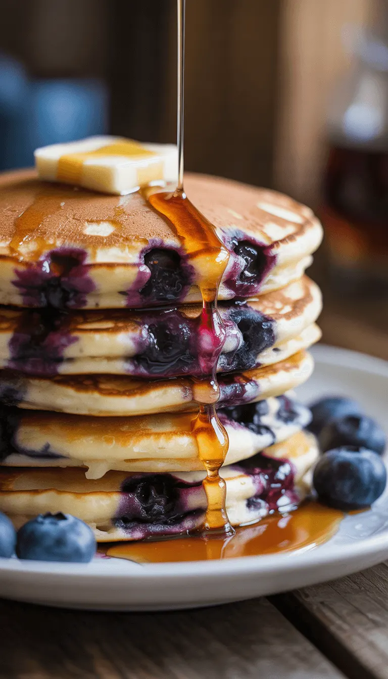 Fluffy Blueberry Pancakes – The Ultimate Breakfast Treat!