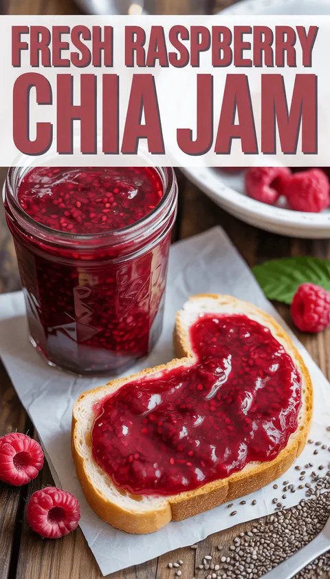 Fresh Raspberry Chia Jam – Healthy & Homemade!